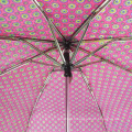 Promotion de fabrication de la Chine Arbre métallique 3 fois parapluie de voyage en plein air